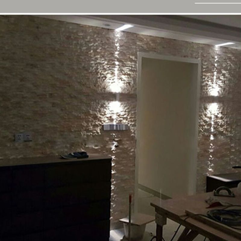 Modern Style Rectangular LED Wall Lamps Metal 2-Light Wall Lighting Ideas