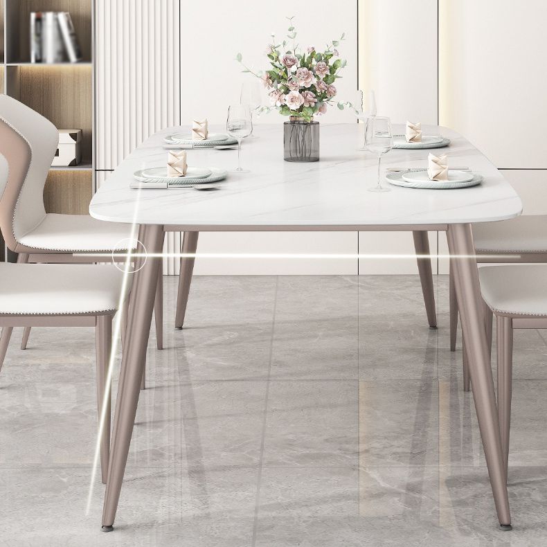 1/2/5/7 Pieces Dining Chairs Set  White Rectangular Dining Room Table Set for Home Use