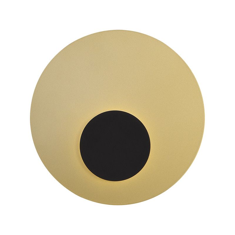 2-Light Round Wall Light Modern Metal Wall Lights for Living Room