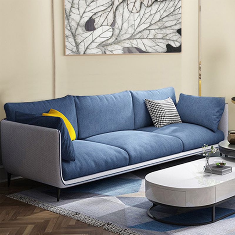 Contemporary Fabric Living Room Pillow Top Arm Pillows Seating