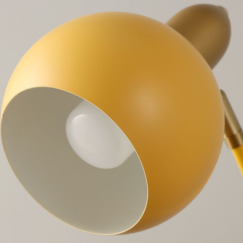 Lámpara de mesa de cúpula de estilo contemporáneo de metal de 1 luces de noche de 1 luces