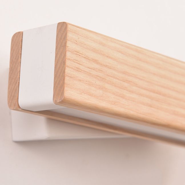 Sombra cuadrada de madera de madera Distone de estilo moderno Luz de pared de luz individual