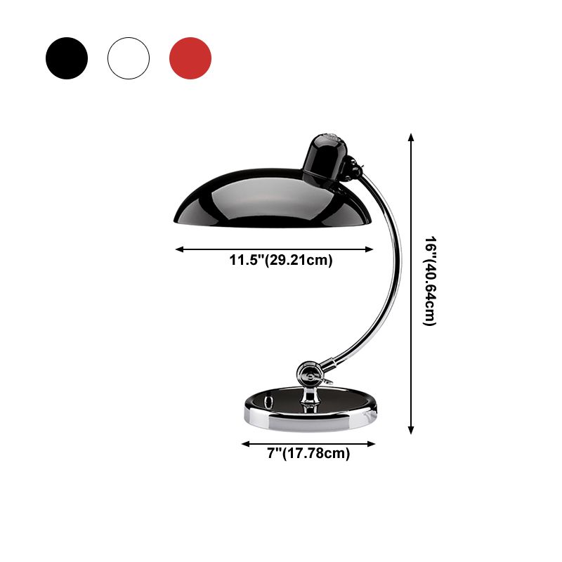 Nordic Arc Table Lamp Colorful Single Light Table Lamp with Metal for Bedroom