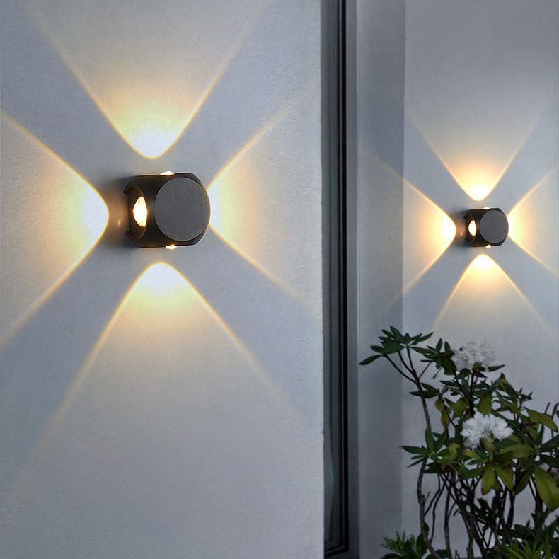 4-licht vierkante wandwandlampen hedendaagse stijl metalen wandwasser SCONCE