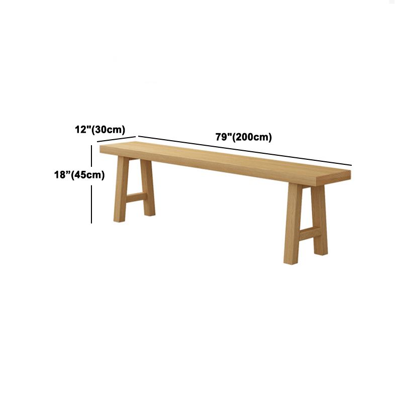 Modern Solid Wood Table and Bench Set 1/2/3/4/5 Pieces Rectangular Dining Set