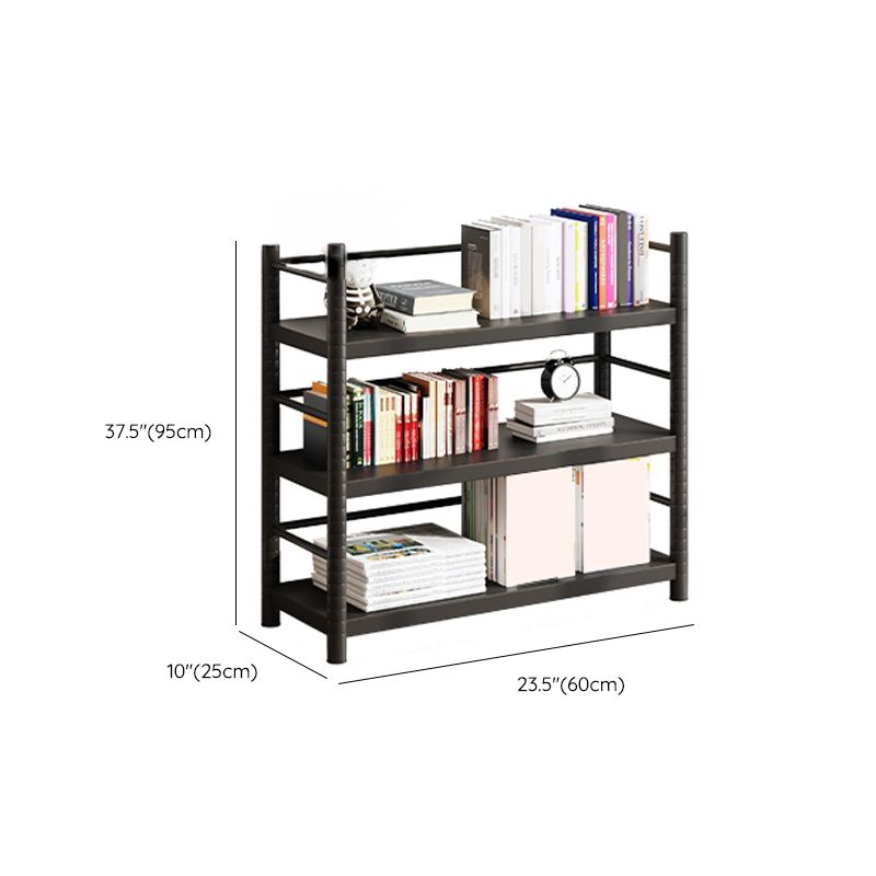 Modern Open Back Metal Shelf Bookcase Shelves Included for Home Office