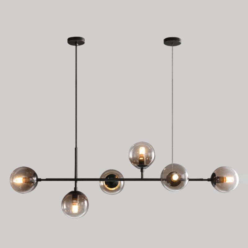 Modern Creative Globe Isola Light Light Iron Iron Spendant Light with Glass Shade