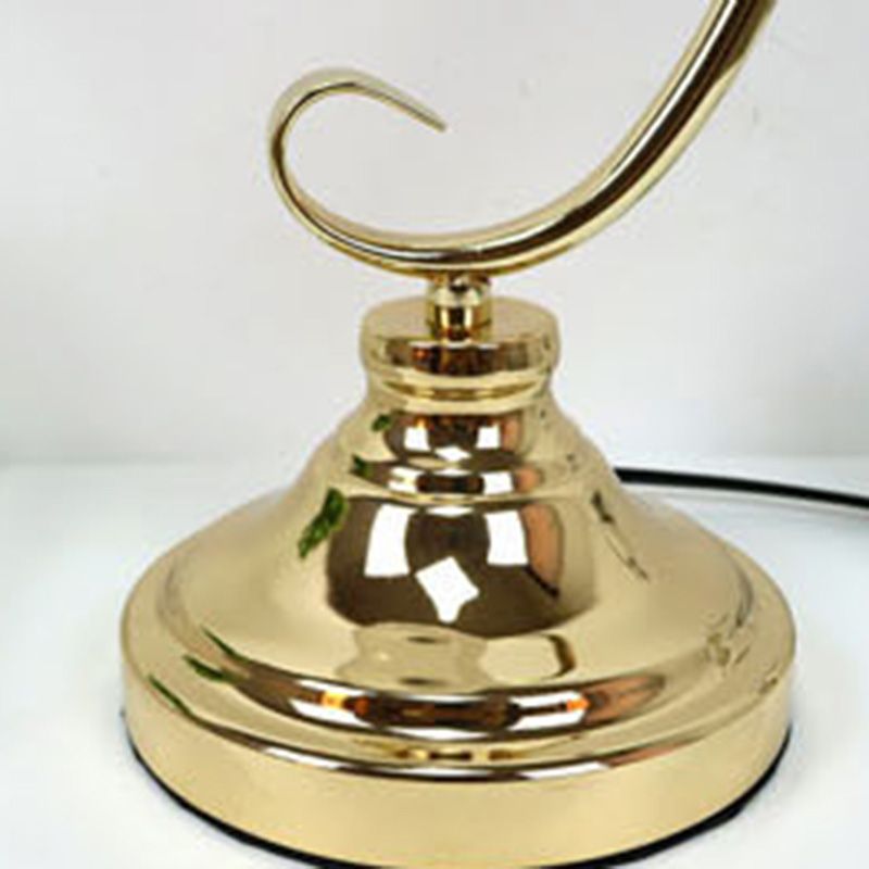 Lampe de table de nuit à dôme moderne en verre une table de chevet légère