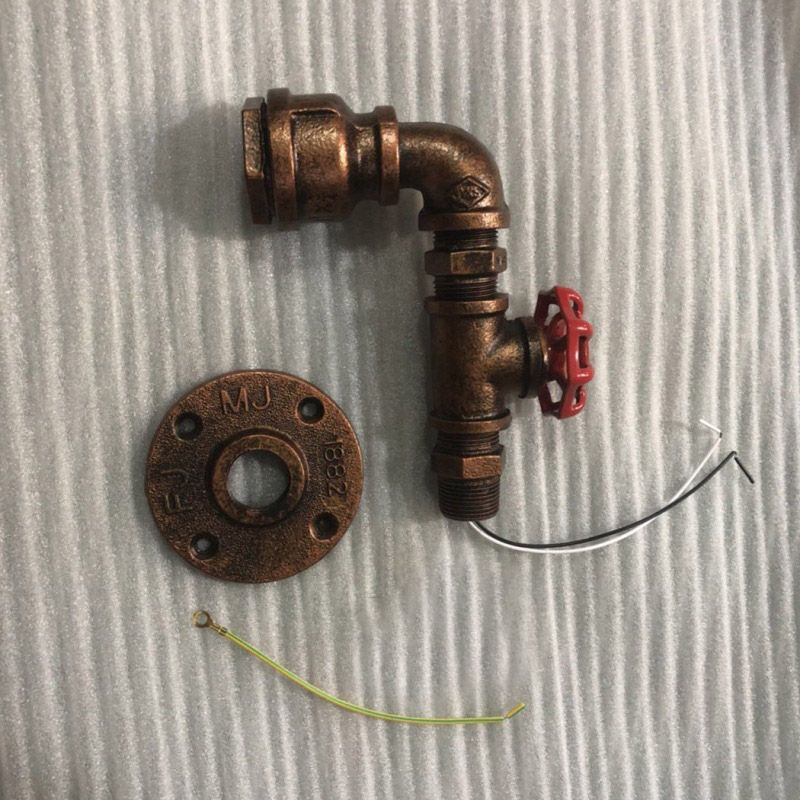 Sconce Light Fixture Industrial-Style Water Pipe Metal Wall Mounted Light Fixture