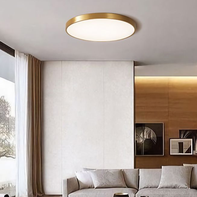 Circular Led Flush Mount Ceiling Light Fixtures Modern Acrylic Flush Mount
