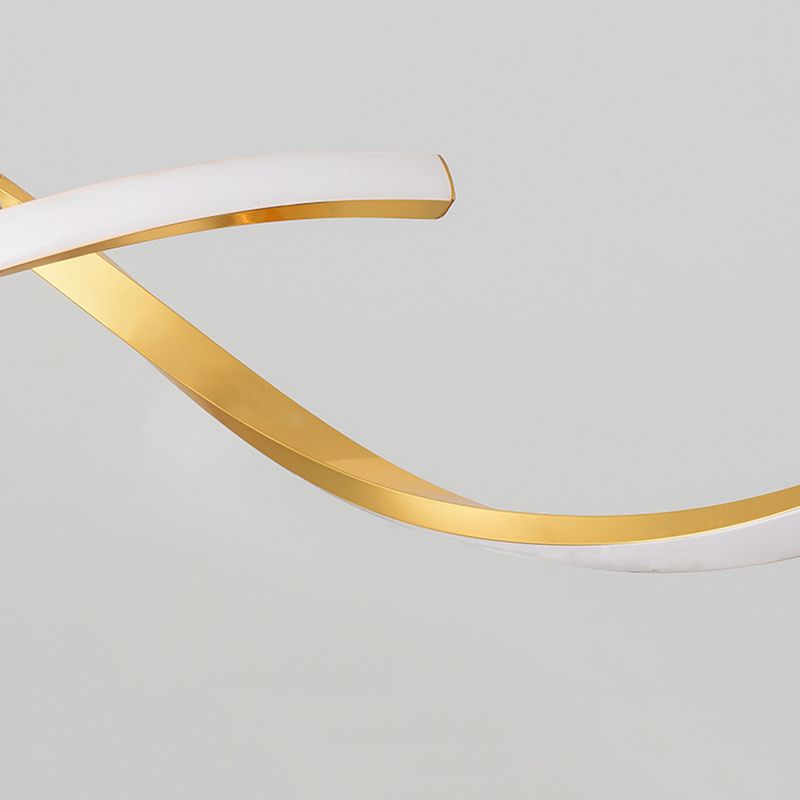 Metal Hanging Pendant Lights Contemporary Linear Hanging Lamps for Dining Room