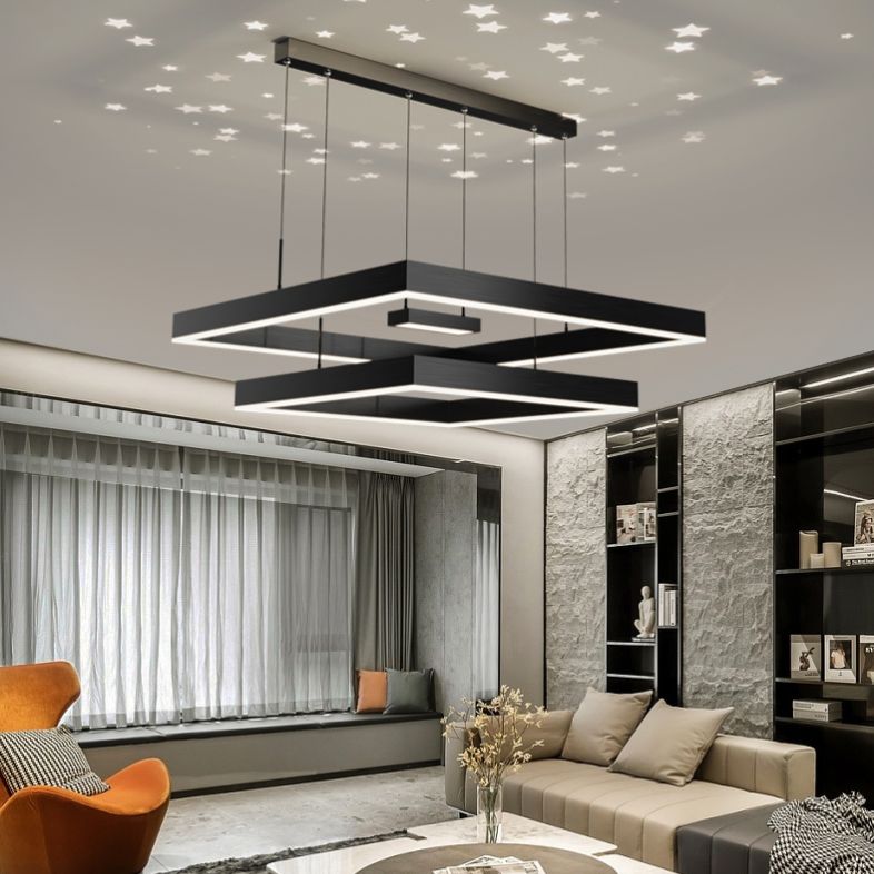 Modern Chandelier Lights Multiple Squares Chandelier Lighting Fixtures