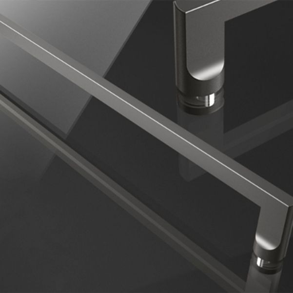 Framed Double Sliding Shower Bath Door Transparent Scratch Resistant Shower Bath Door