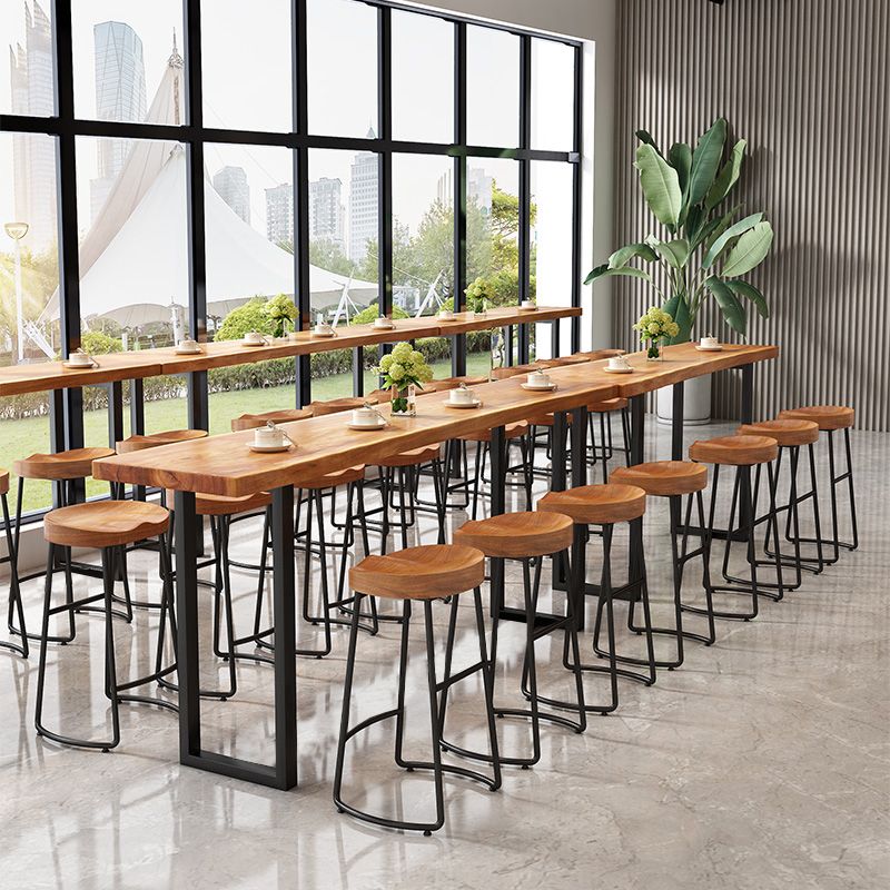 Modern Rectangle 1/3/7 Pcs Pine Wood Bar Set for Living Room