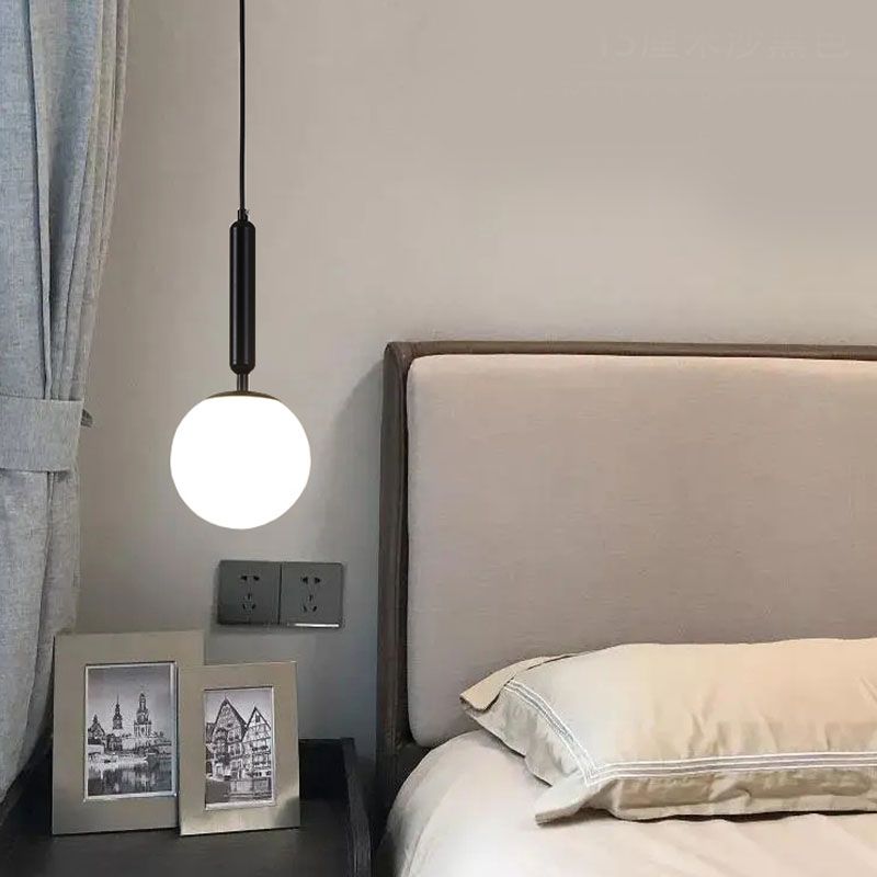 Creative Contemporary Pendant Light Fixtures with Glass Shade for Dining Room Coffee Shop