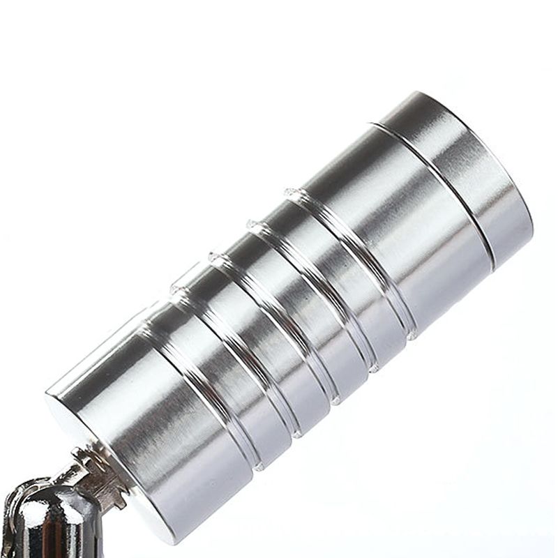 Contemporary Mini Tubed Wall Lamp Metal LED Bathroom Chrome Sconce Light Fixture in Warm/White Lighting