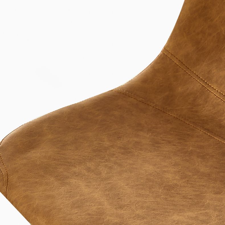 Industrial Bucket Counter Stool Leather Footrest Counter Bar Stool for Cafe