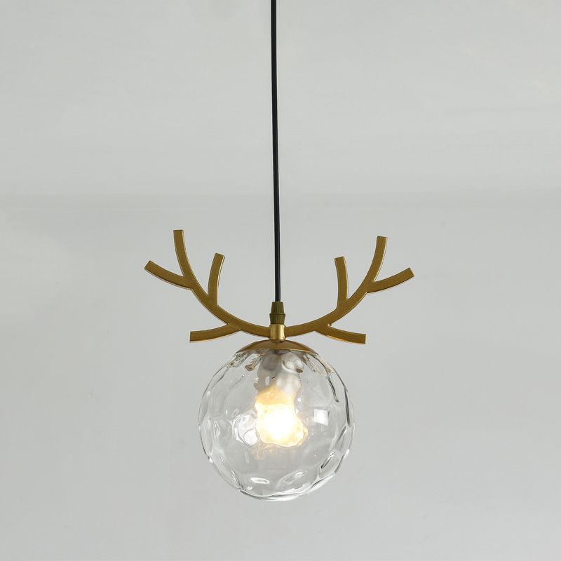 Sphärische Restaurant Anhänger Beleuchtung Glas 1 Licht moderner Stilhängeleuchte