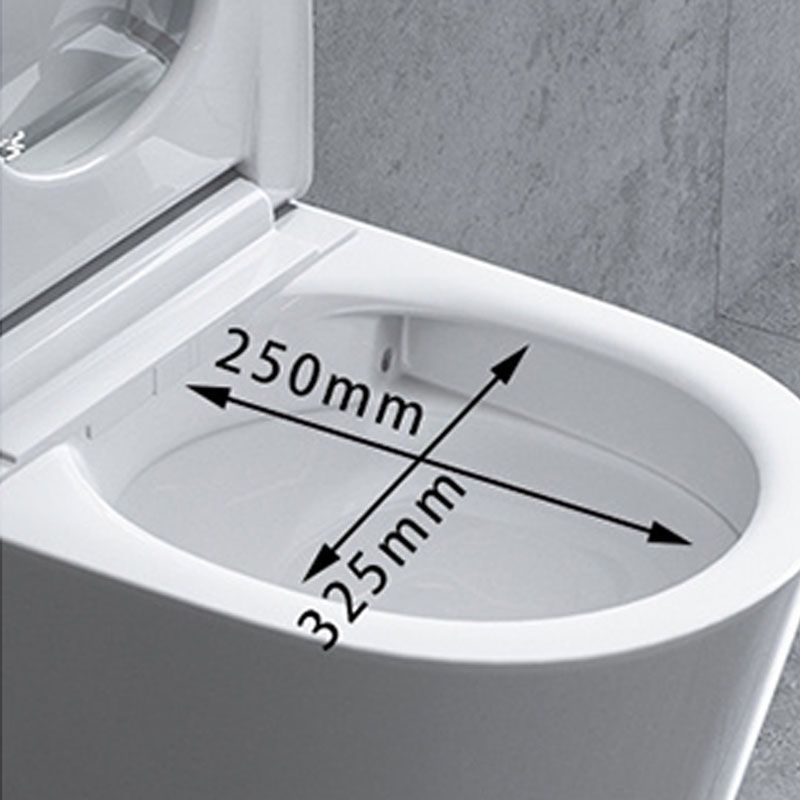 Wall Mount Toilet All-In-One Foot Induction Toilet with Concealed Tank