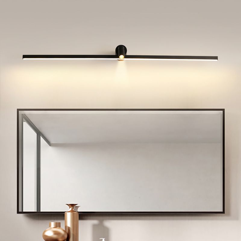 Linear Wall Sconce Lights Modern Metal 2 Light Sconce Lightture pour salle de bain