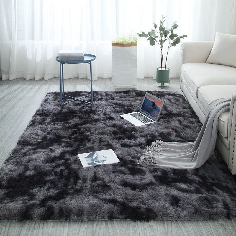 Tappeto minimalista moderno moderno tintura tintura tappeto poliestere tappeto resistente a shag tappeto per soggiorno