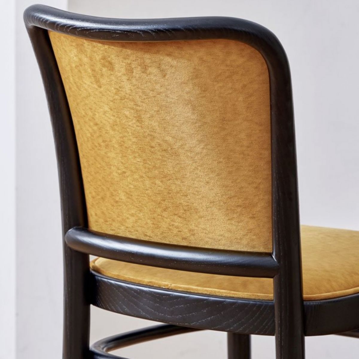 Modern Upholstered Armless Chair Kitchen Solid Wood Dining Side Chair