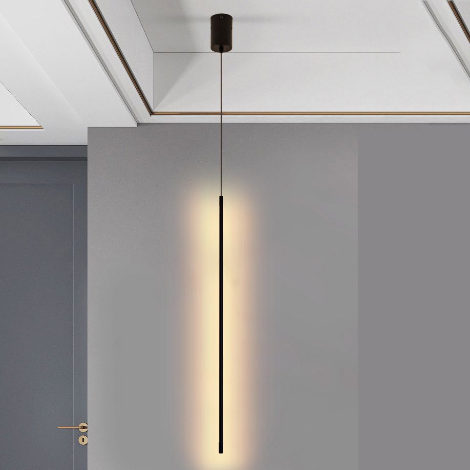 Moderne runde Röhre 12W LED -Anhänger leichte lange Linienlampen für Schlafzimmer Esszimmer