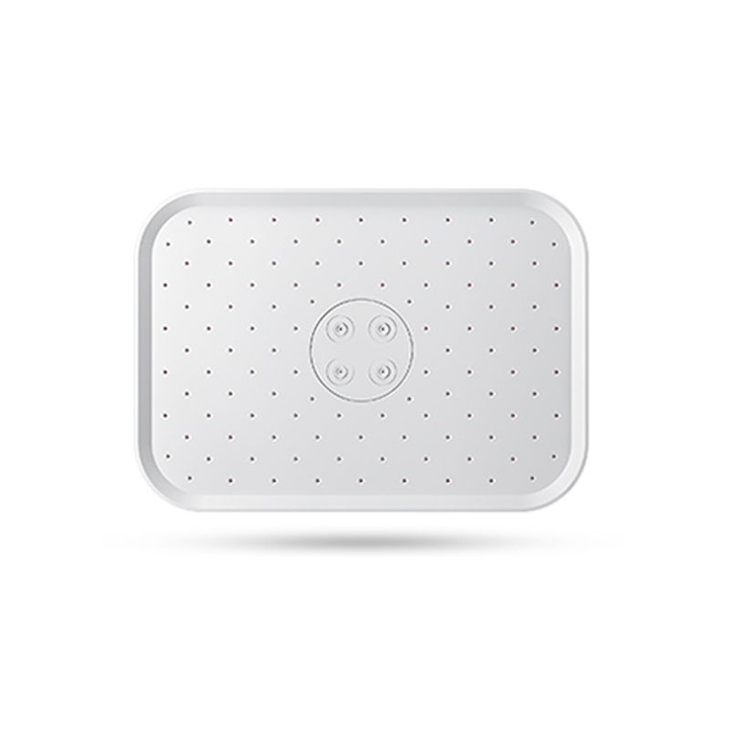 Metal Shower Head Combo Modern Square Fixed Shower Head for Bathroom