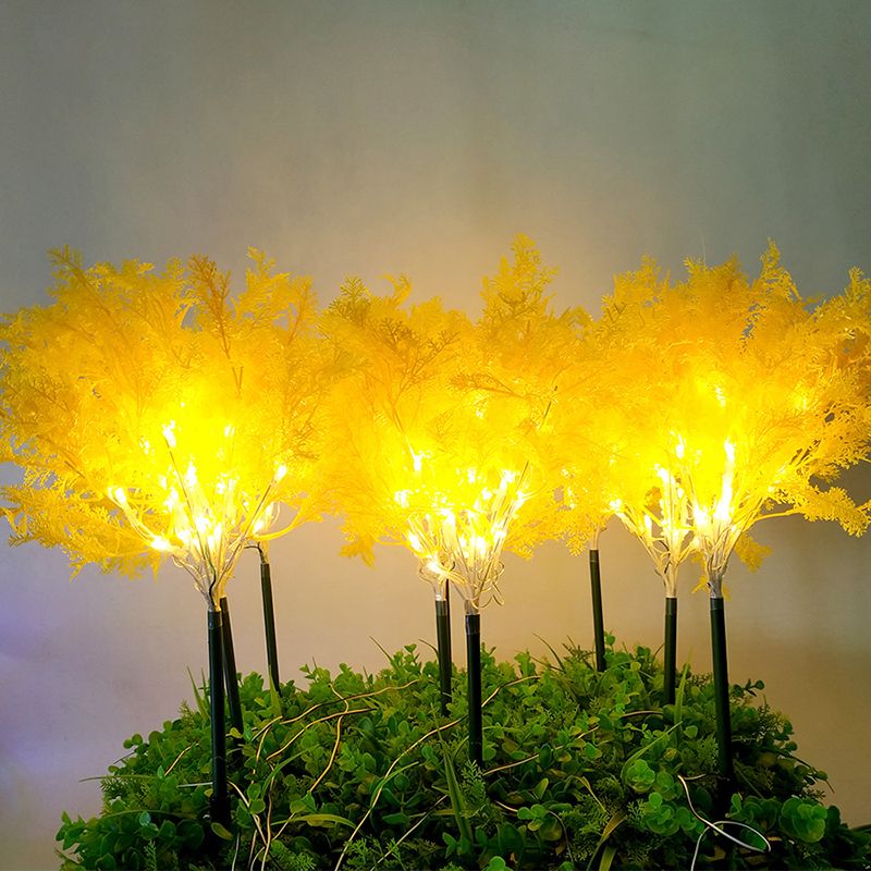 Rime Tree Shaped Courtyard LED Lawn Lighting Plastic Artistic Landscape Light, 10 Pcs