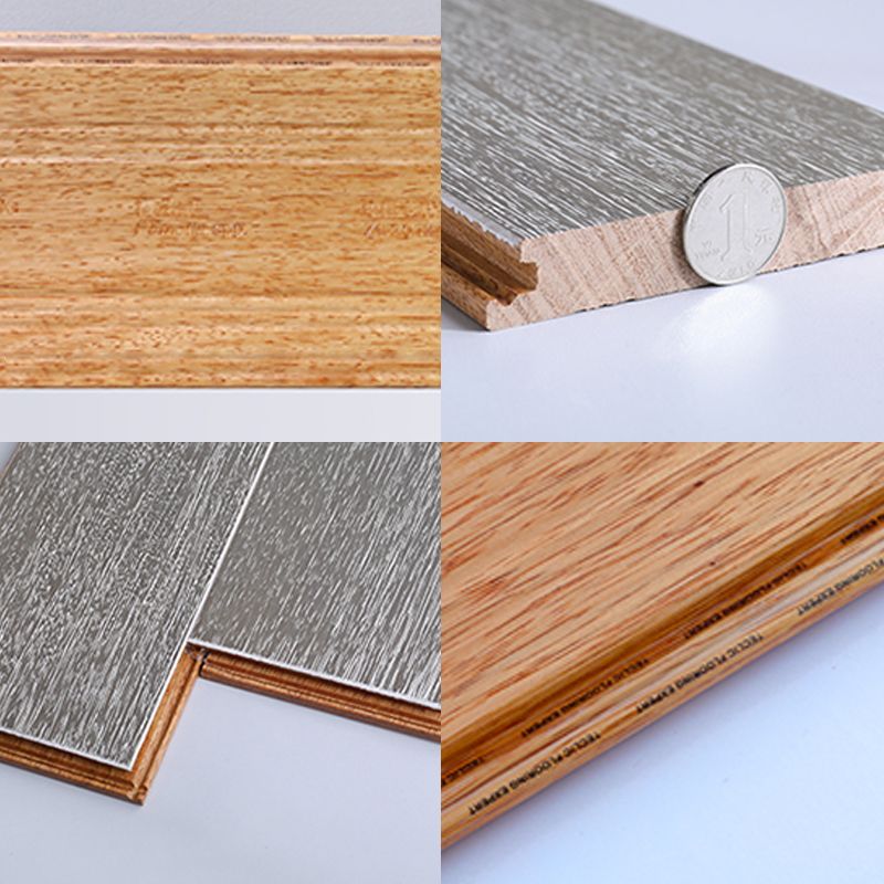 Contemporary Hardwood Deck Tiles Solid Wood Smooth Side Trim Piece