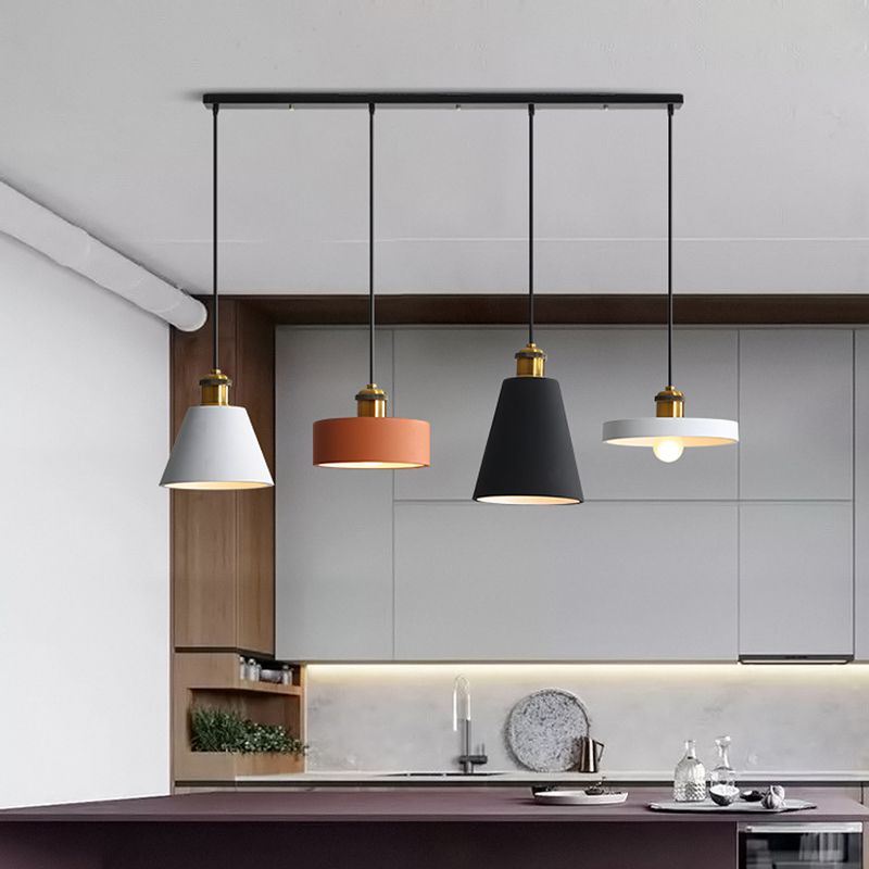 Moderne hanglamp geometrische hanger licht metaalhanglicht in meerdere kleur