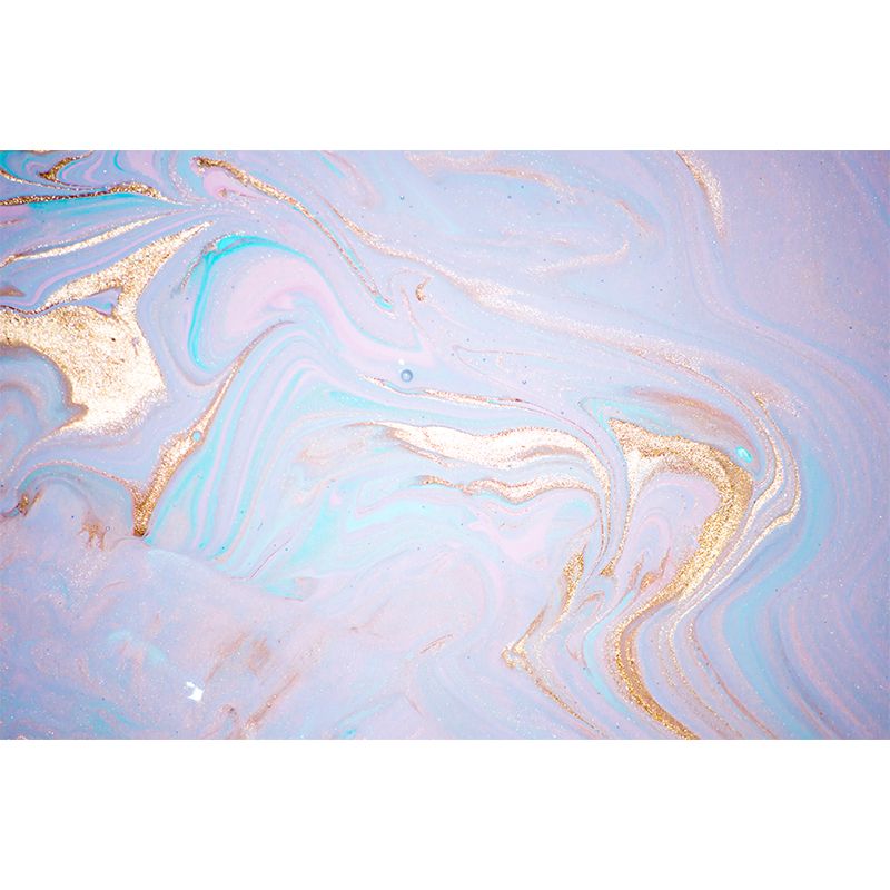 Stain Resistant Wave-Like Mural Contemporary Non-Woven Fabric Wall Decor, Custom Made