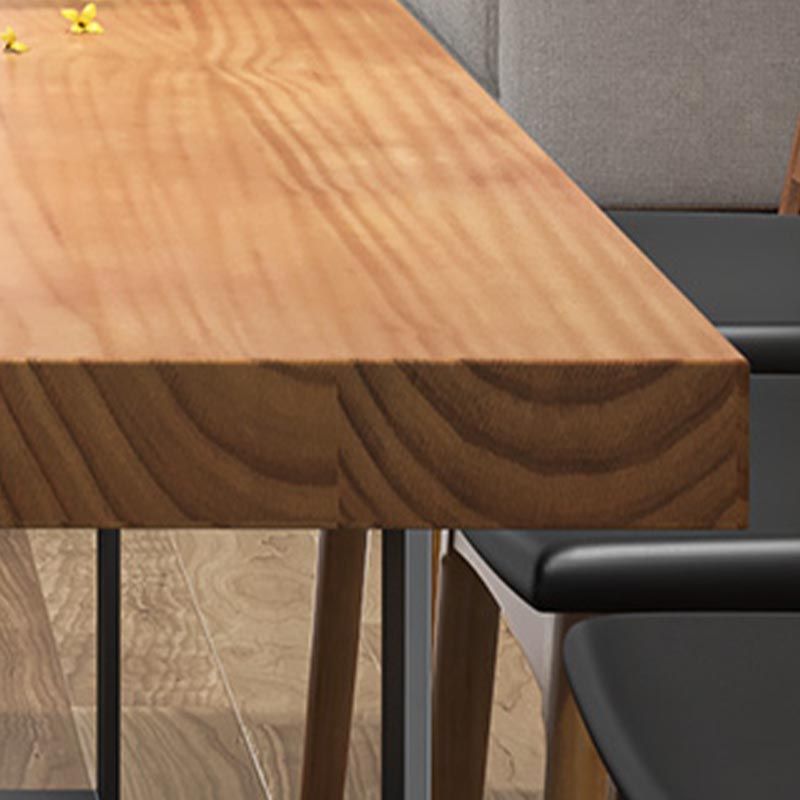 Modern 1/5/7 Pieces Dining Set Rectangle Pine Wood Dining Table for Dining Room Kitchen