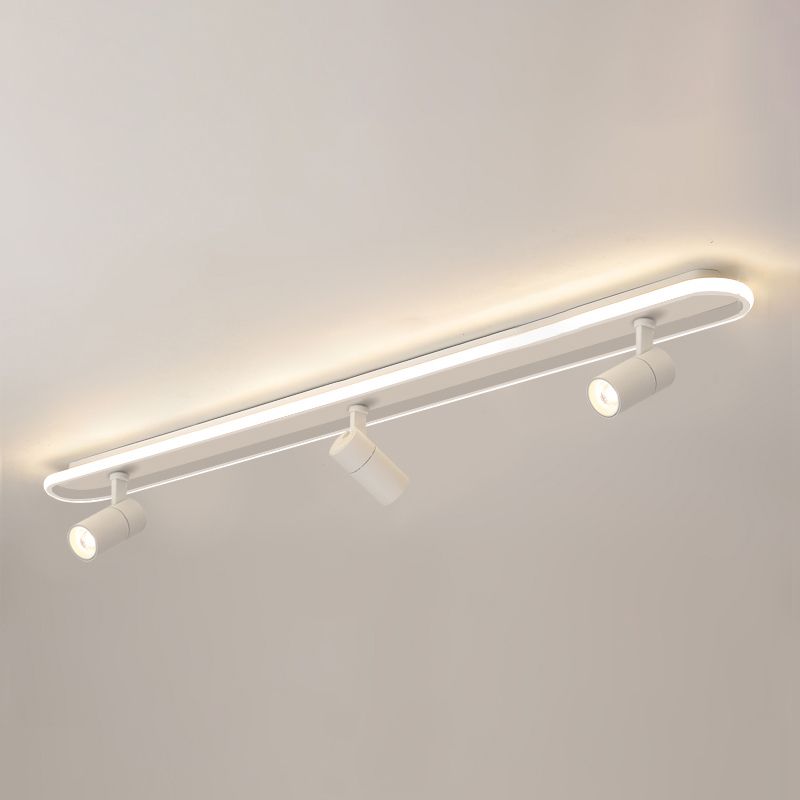 Plafonnier LED sur Rail en forme de géométrie, montage encastré en fer, Style moderne et Simple, pour magasin de vêtements