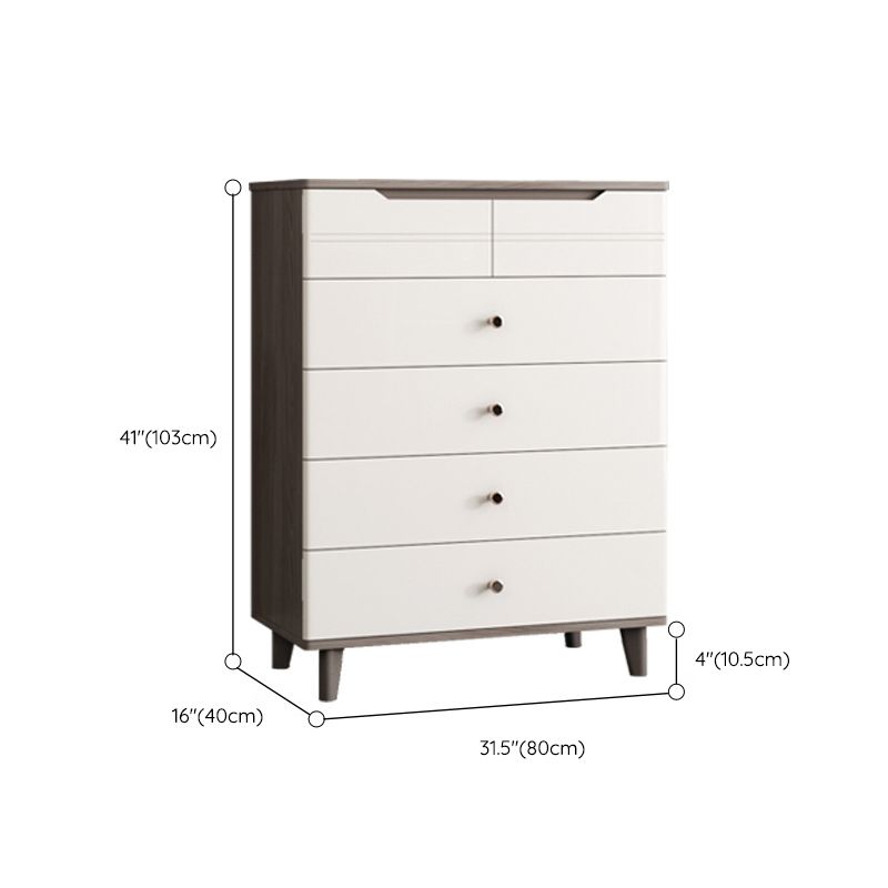 Glam Stone Storage Chest White Bedroom 16" Wide Chest with Drawers