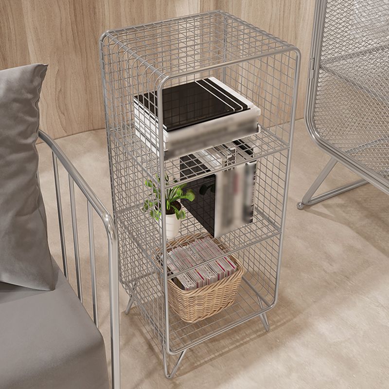 Industrial Standard Bookcase Contemporary Metal Closed Back Bookcase