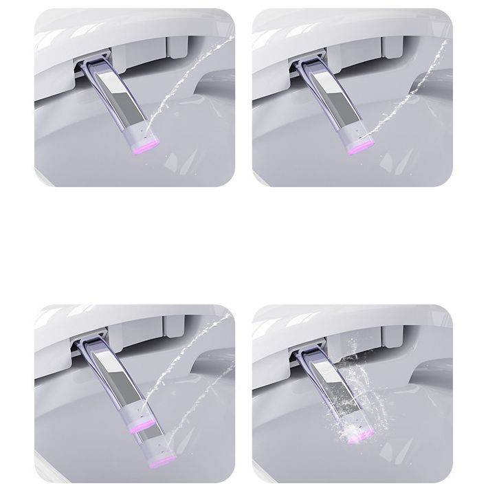 Contemporary 1-Piece Bidet Toilet Wall Mount Toilet Bowl for Washroom