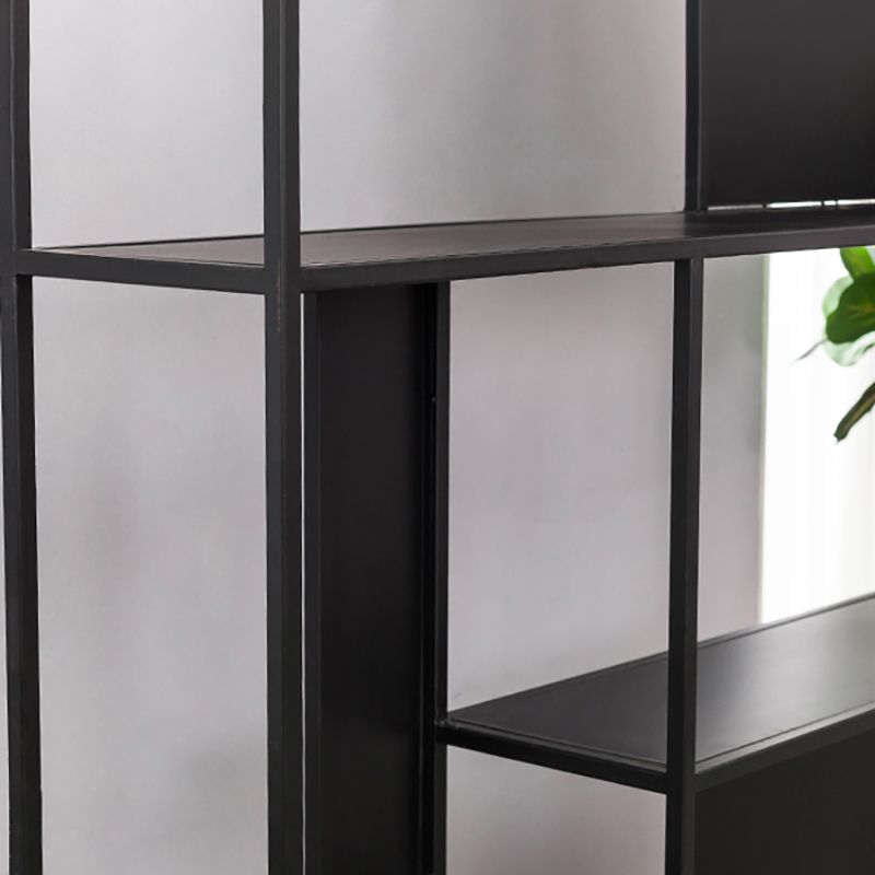 Glam Metal Book Shelf Etagere Shelf Bookcase for Study Room 78.7" H