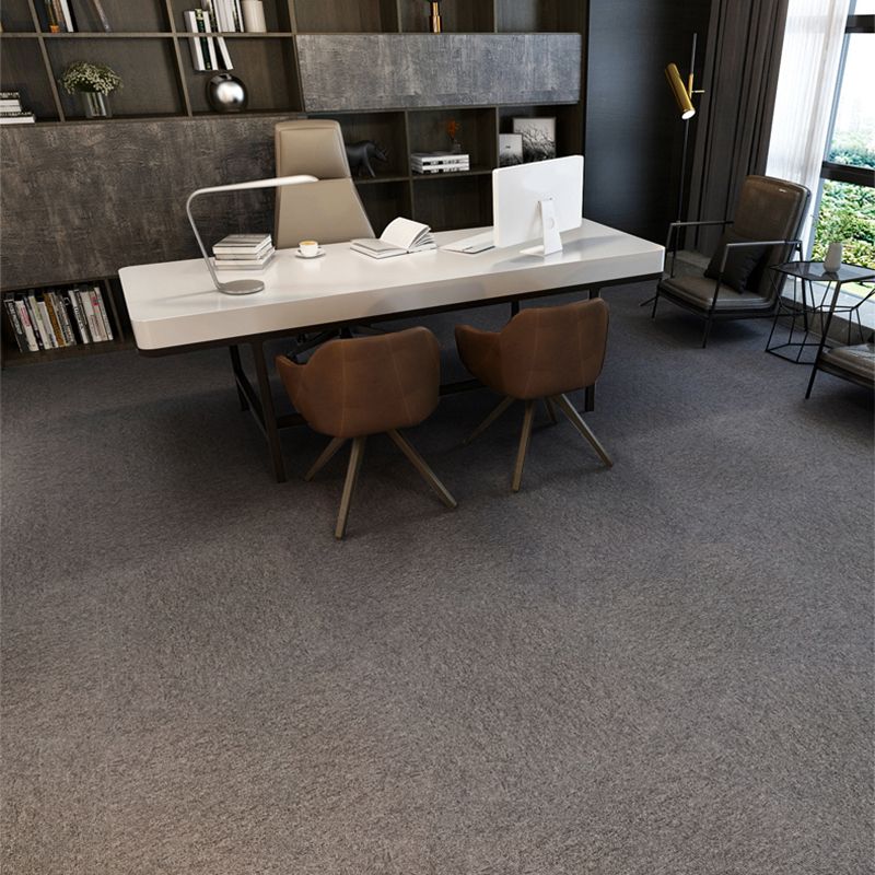 Office Room Carpet Tiles Solid Color Level Loop Square Carpet Tiles