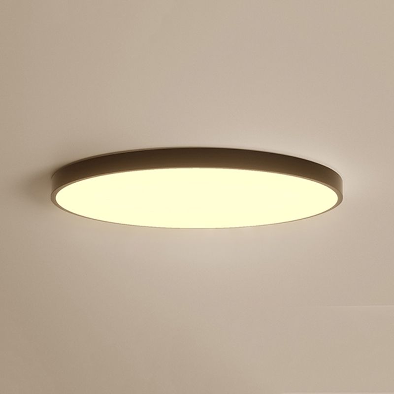 Black Contemporary Ceiling Mounted Light LED Flush Mount Ceiling Lighting Fixture