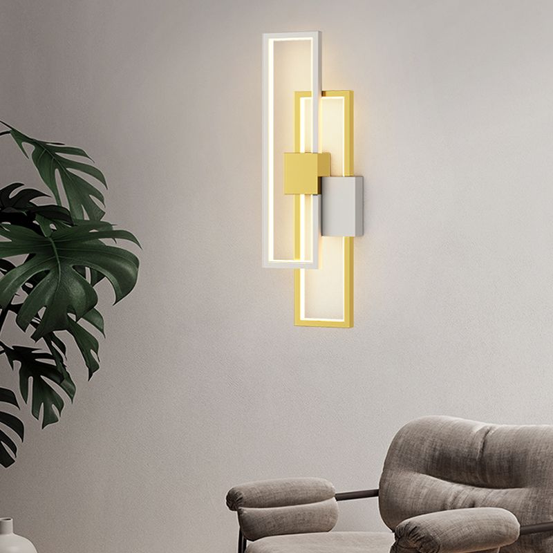 Metal Geometric Shape Wall Light Modern Style Multi Lights Wall Mounted Light Fixture