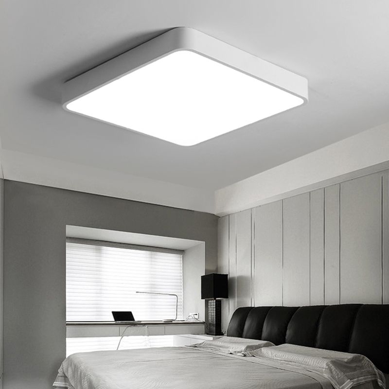 Lámpara de techo blanca, accesorio de techo moderno con 1 luz empotrada para sala de estar