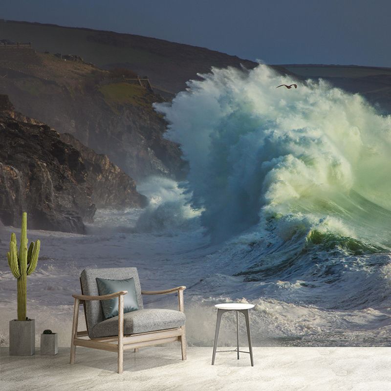 Customized Beautiful Sea Mural Mildew Resistant for Bedroom Decoration