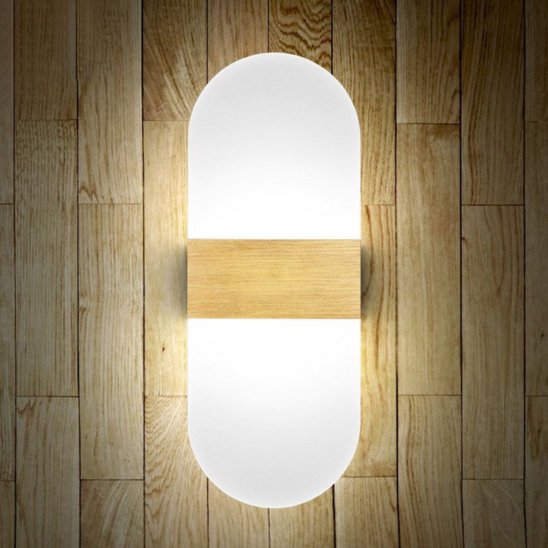 Acrylic Geometric Wall Sconce Lamp Modern Style LED Wall Lighting Fixture for Bedside