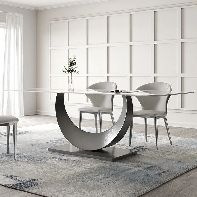 1/4/5/7/8 Pieces Modern Dining Room Set Rectangle Table Dining Set
