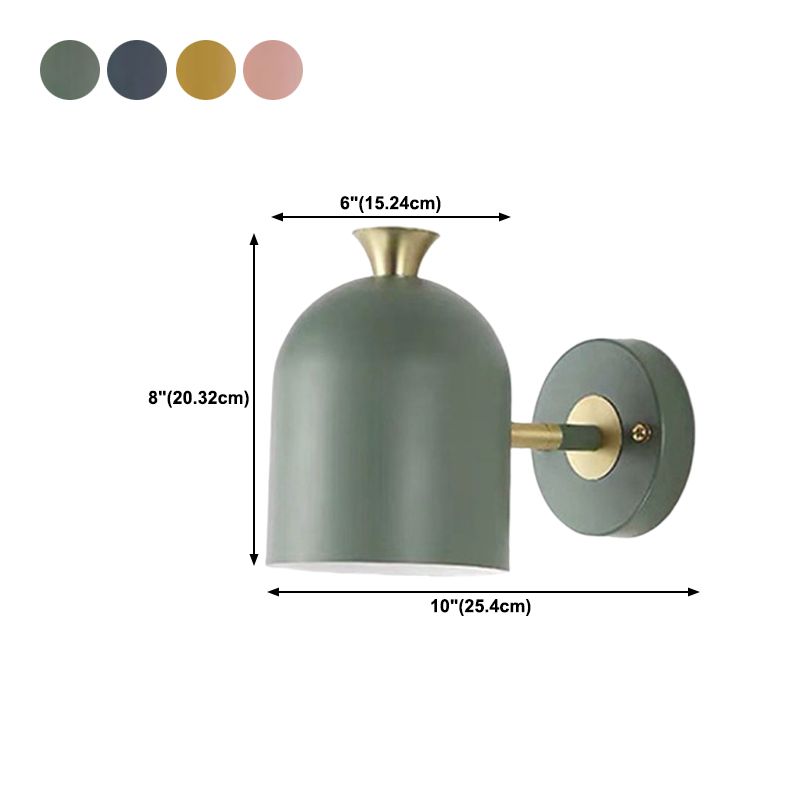 Modernism Macaron Wall Light Metal Done Shaded Lighting for Restaurant