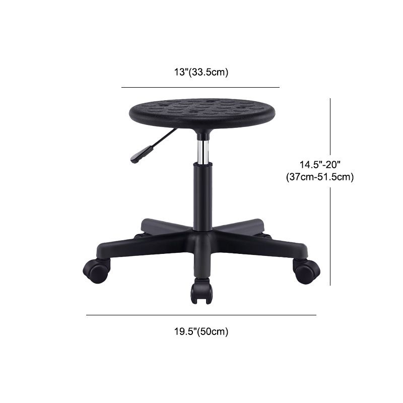 Modern Adjustable Rotatable Counter Stool Steel Laboratory Bar Stool with Leather Cushion