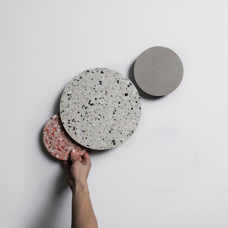 Stone Circle Sconce Light Fixture Nordic Style LED Wall Mount Light Fixture