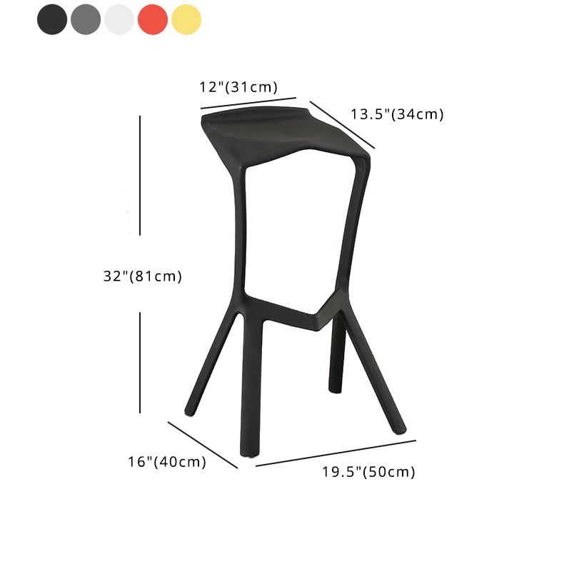Contemporary Bar-stool Plastic Counter Bar Stool for Kitchen Bar
