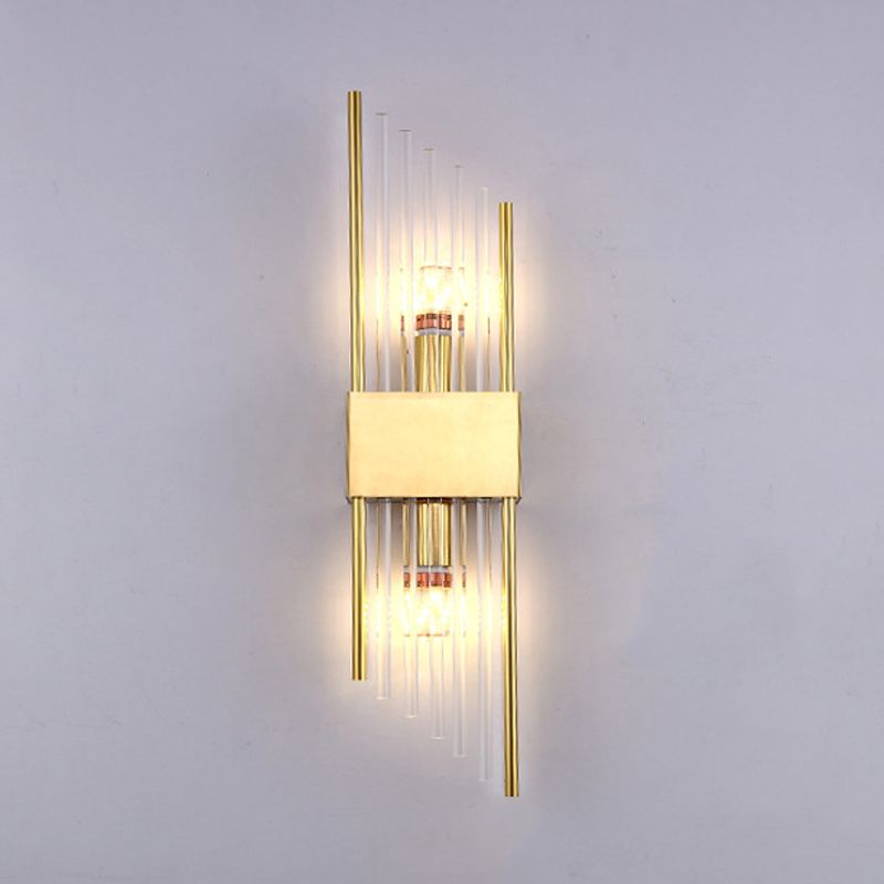 Geometric Wall Lighting Modern Crystal 2 Lights Wall Sconces